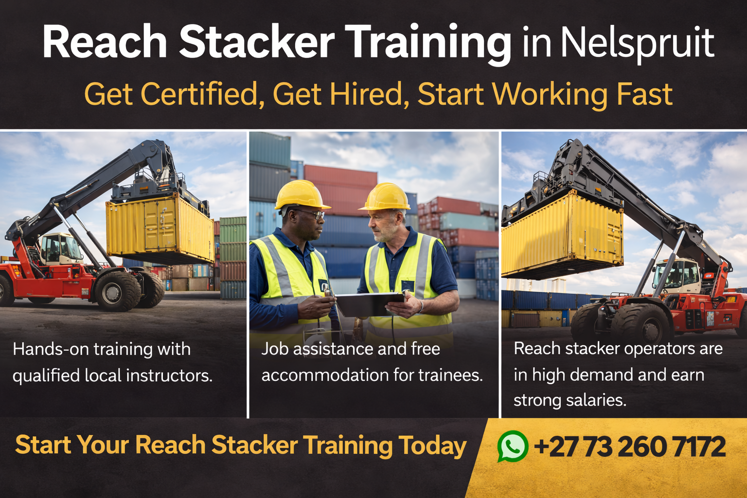 Reach Stacker Training in Nelspruit